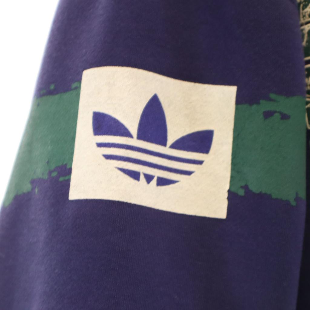 Adidas 80s Vintage Descente Trefoil Logo Long Sleeve Freeze Zip Hoodie O Men's Used