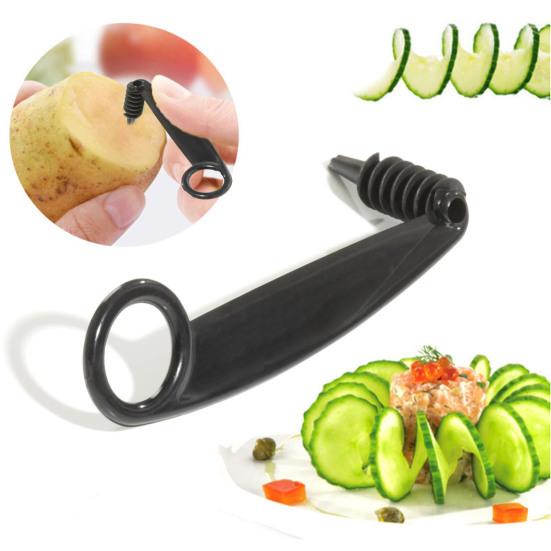 Spiral Slicer Hand Vegetables Cutter Set Fruits Vegetable Spiralizer for Cucumber Carrot Creative Garnishing Kitchen Utensil
