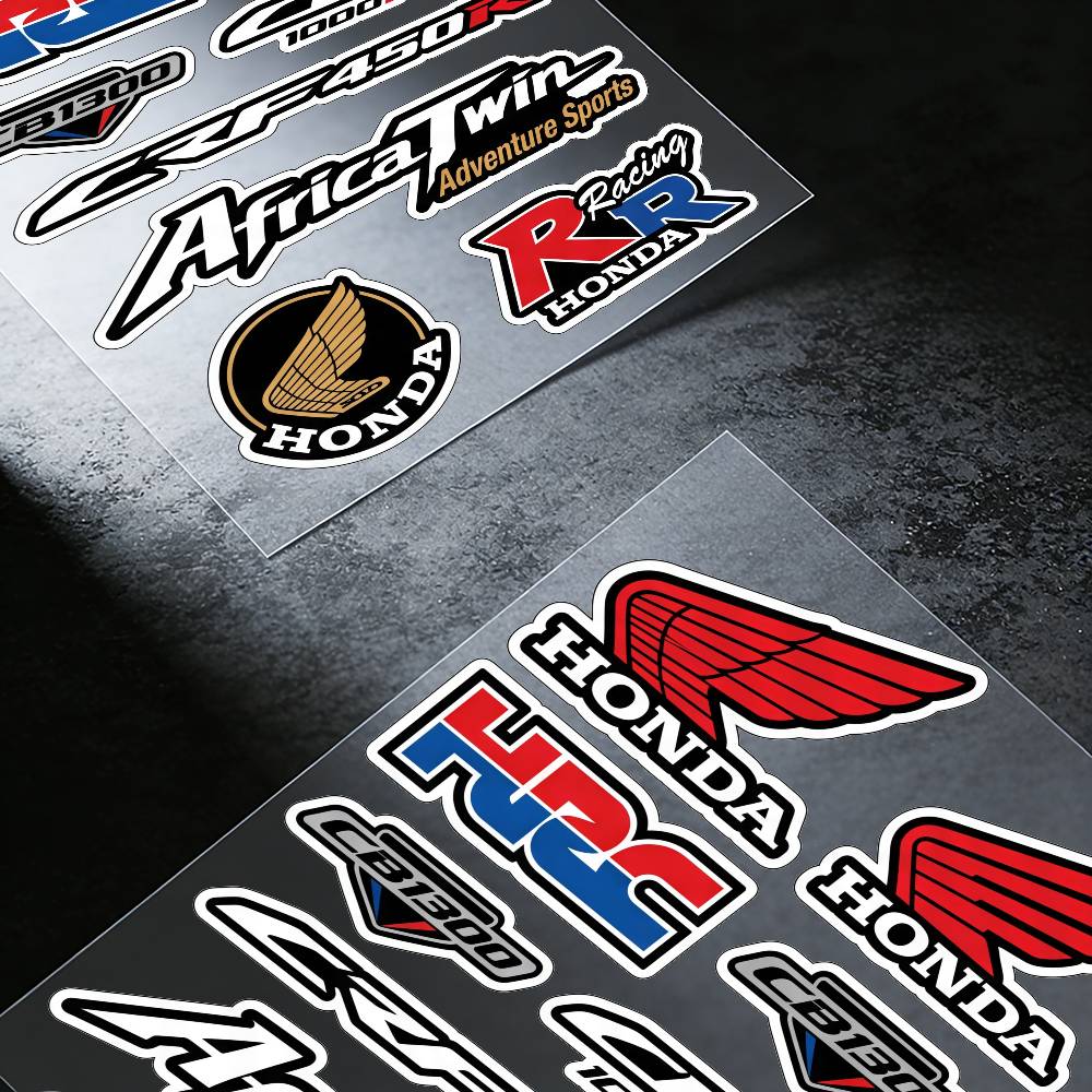 CNZ1 FOR HONDA MUGEN TYPE R VTEC Waterproof Reflective Motorbike Stickers Easy Peel Removable Decals for Motorcycle Car