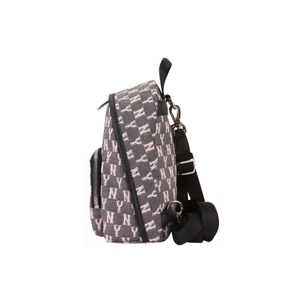 New MLB Monogram Collection Polyester Backpack Mini Unisex Dirty Pink 32BG22011-50L