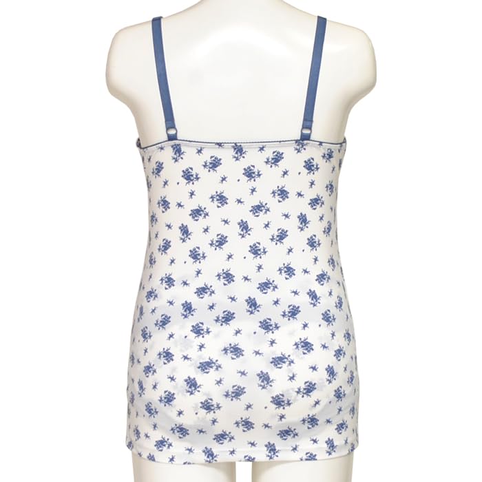 Mamiruna Lace Nursing Camisole with Navy Floral 832726 Women's Cups, Print,