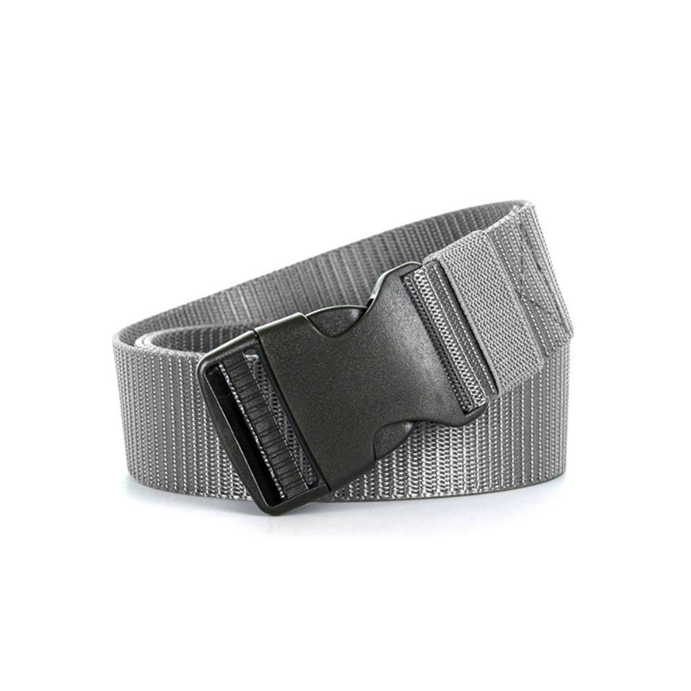 Quick Release Plastic Buckle Waistband Luxury Brand Design Weave Waist Band Fashion Canvas Strap