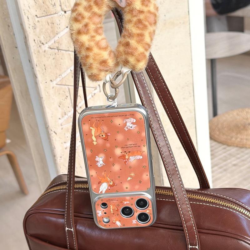 Apple 17 Pro Max Window 14 Stars Deer Rabbit iPhone 15/16 Pro Case with Lanyard