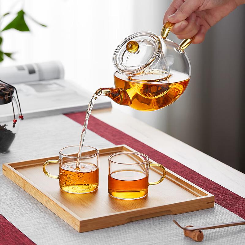 Heat-Resistant Glass Teapot with Filter