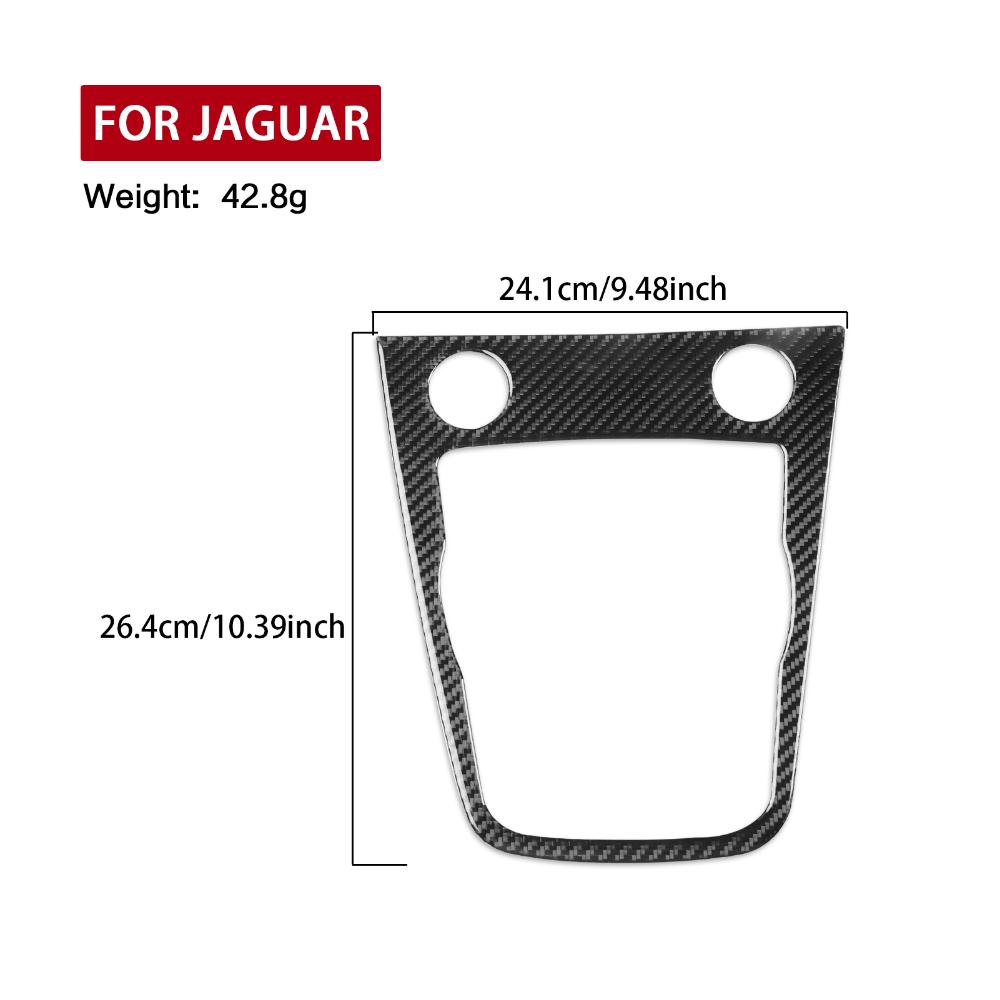 Car Interior Center Console Sticker For Jaguar F-TYPE 2013-2025 Carbon Fiber Gear Shift Panel Cover Frame Trim Accessories