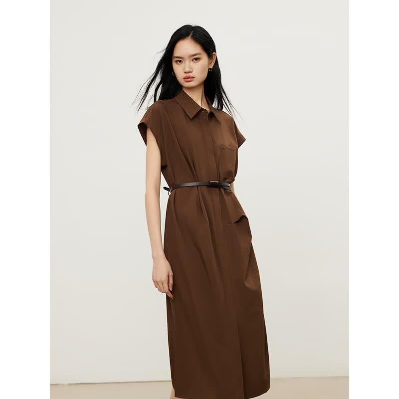 Gejin Elegant Short-Sleeve Midi Dress G52031L0080 XL
