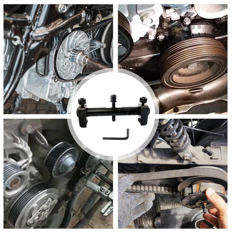 Narzędzie do zdejmowania koła pasowego silnika Przenośny ściągacz koła pasowego silnika ze stopu aluminium Narzędzie do zdejmowania koła pasowego wału korbowego z powłoką antypoślizgową