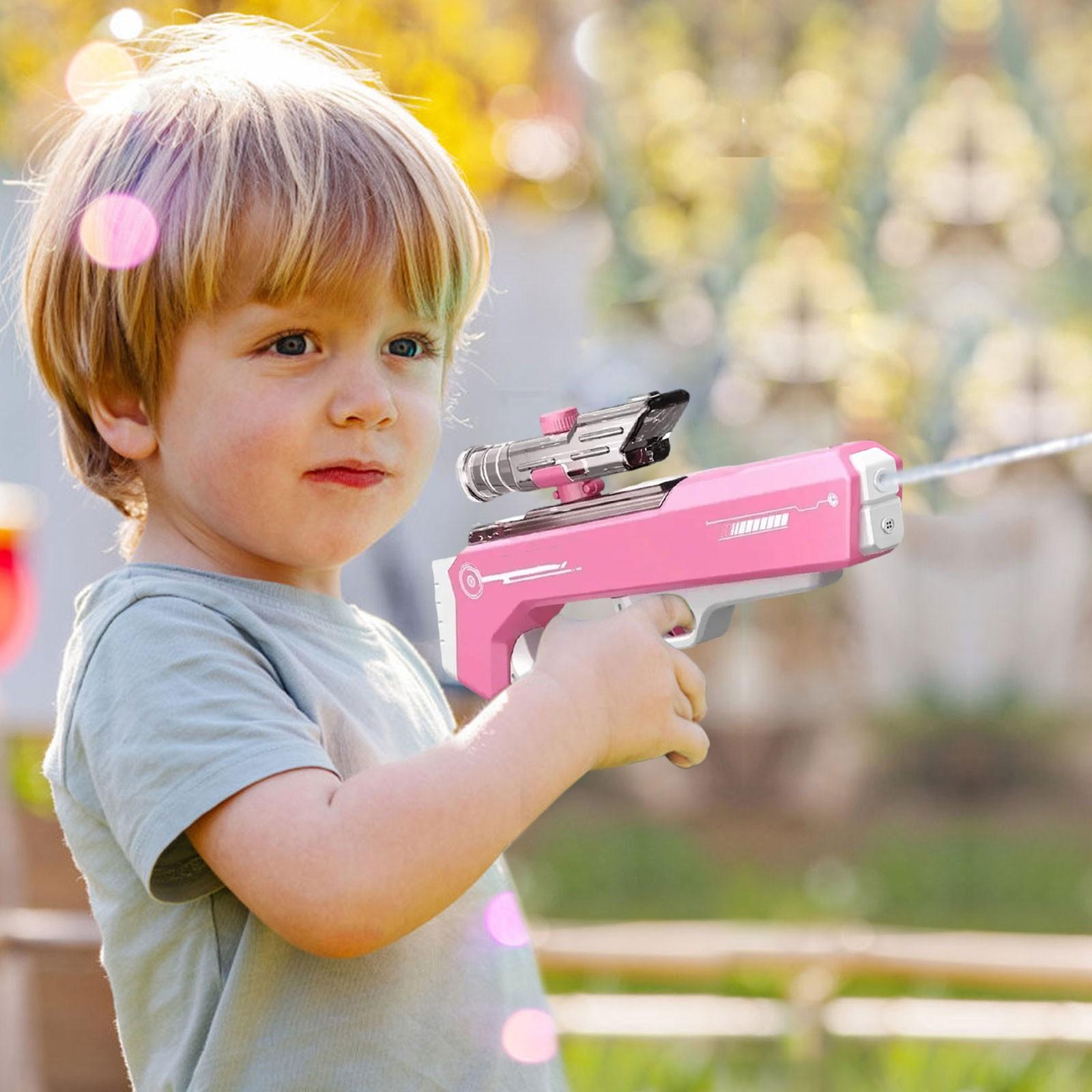 

Electric Water Guns, Large Range, Automatic Filling, Rechargeable, Blue, Kids & Adults One Size
