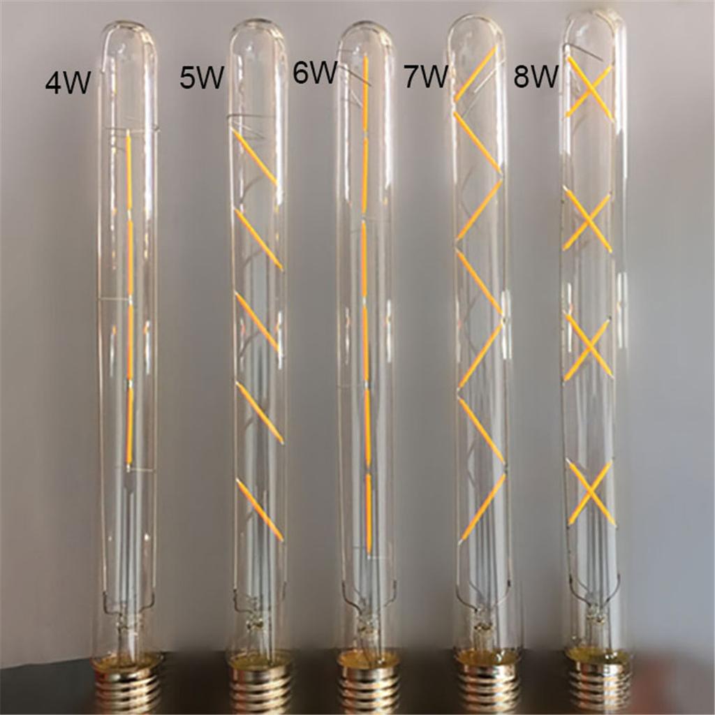 Vintage 2700K  LED Tubular Bulb 5W 6W 8W T300 Long Tube Edison Led Filament Bulb for Replacement Incandescent Decor Lamp