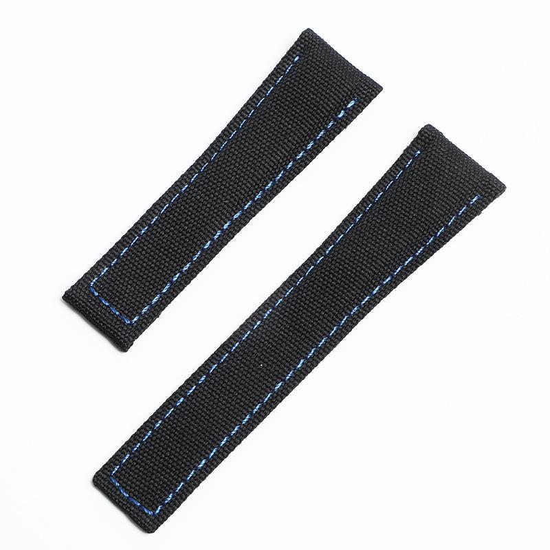 Men's HY Haoya TGA Calle Nylon Sticker Leather Watch Strap Canvas Strap 20mm 22mm