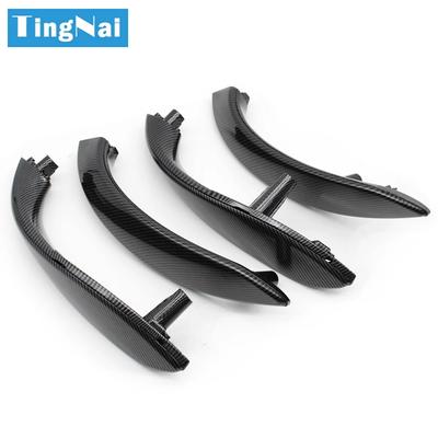 Poignée de porte intérieure de voiture en fibre de carbone avec garniture de protection extérieure pour BMW Série 3 4 M3 M4 F30 F34 F36 F32 F33 F80 F82 F83