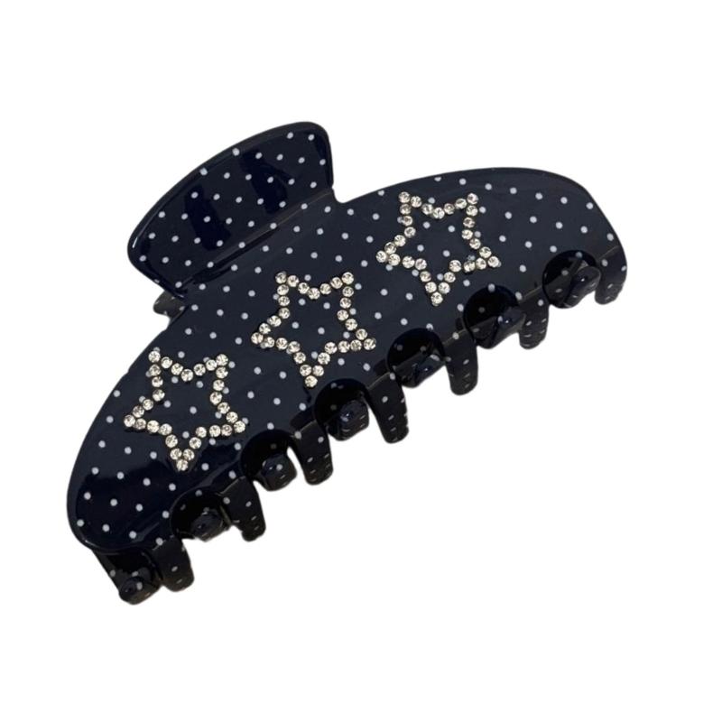 

Slip proof Hair Clip Firm Hold For Thick Hair Quick Styling Comfortable Plastic Hair Clip For Gym Office Or Casual Wear синій