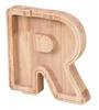 Banca di Legno Rosa Creativa Lettera R Lettere dell'Alfabeto Regalo