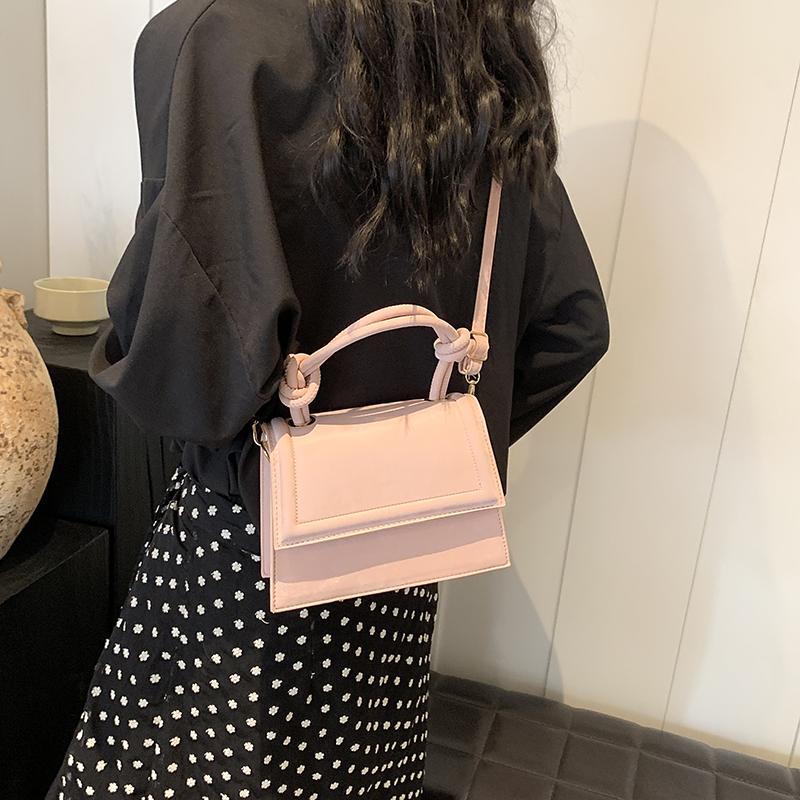 Eine stilvolle einfarbige PU-Material Damen-Schultertasche Handtasche, eine Vielzahl von Macaron-Farben, zart und klein, neu