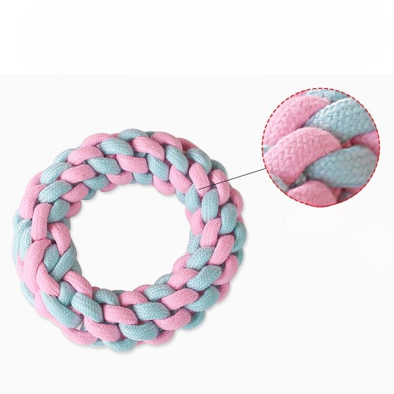 Candy-colored, Chewable Cotton Rope Teething Toy Set, Pet Gnawing, Dog Chewing Toy, Pet Teething