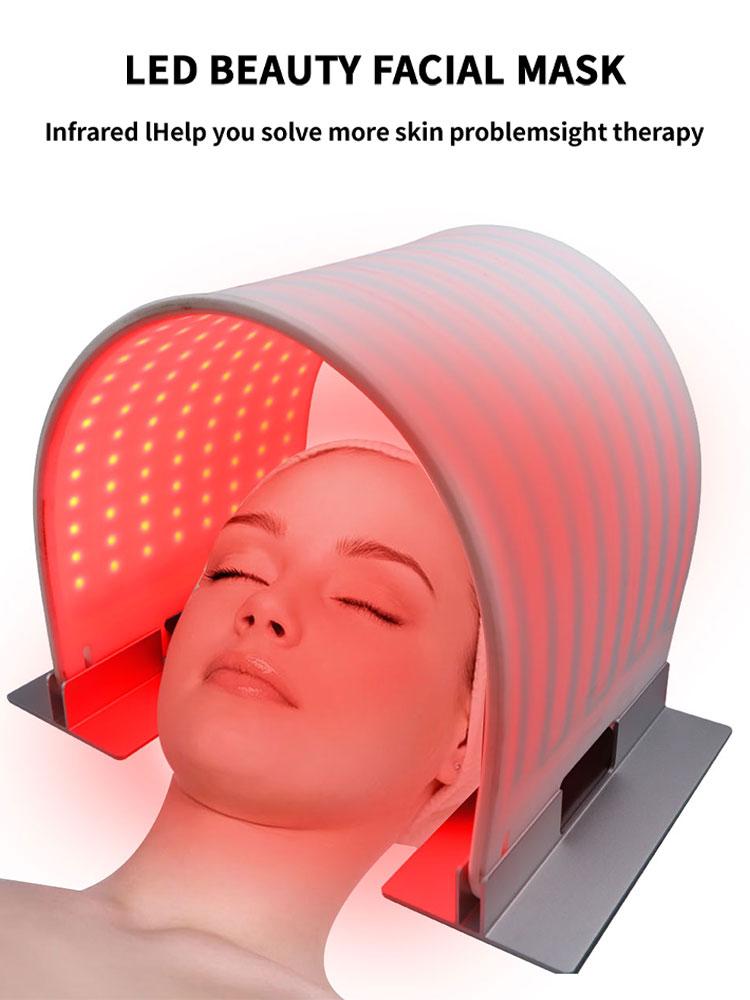 7 Svetelných režimov EMS Kozmetický omladzovací prístroj – 240 LED svetelných diód pre omladenie a relaxáciu pokožky