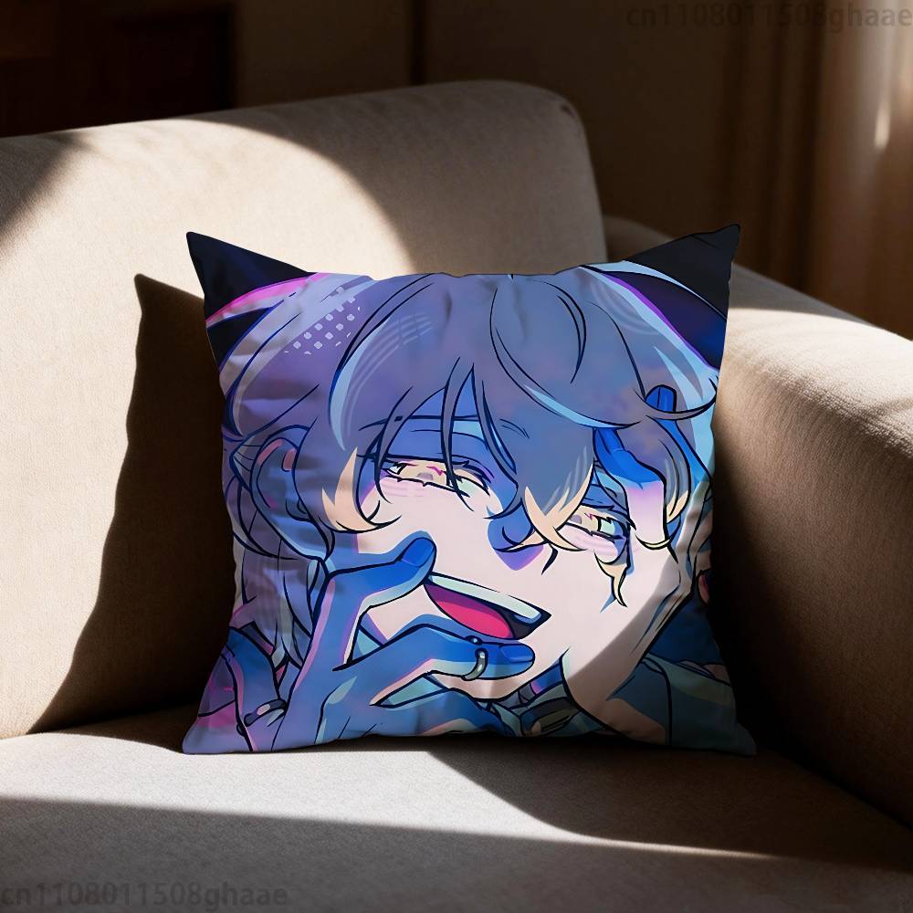 AAlien Stage Luka Pillow Case Square DoubleSided Printing Short Plush Sofa Cushion Cover Bedroom Bedside Pillow