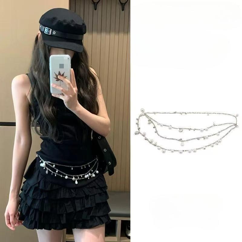 Bohemian Ethnic Style Wooden Beads Irregular Square Wooden Beads Waist Chain Fashion Belt Fashion Design Jewelry Women
