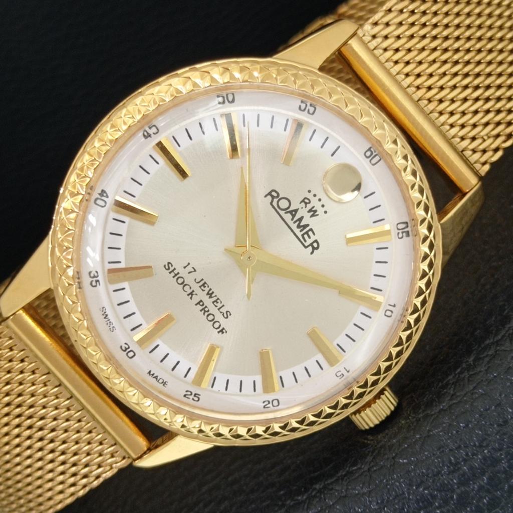 

HAND-WINDING VINTAGE SWISS MENS REFURBISHED SILVER COLOR DIAL WATCH a707365-1