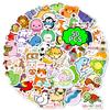 50Pcs Animal Motivational Cartoon Stickers – Waterproof Reusable Decals for Kids Journal, Skateboard, Toy Decoration