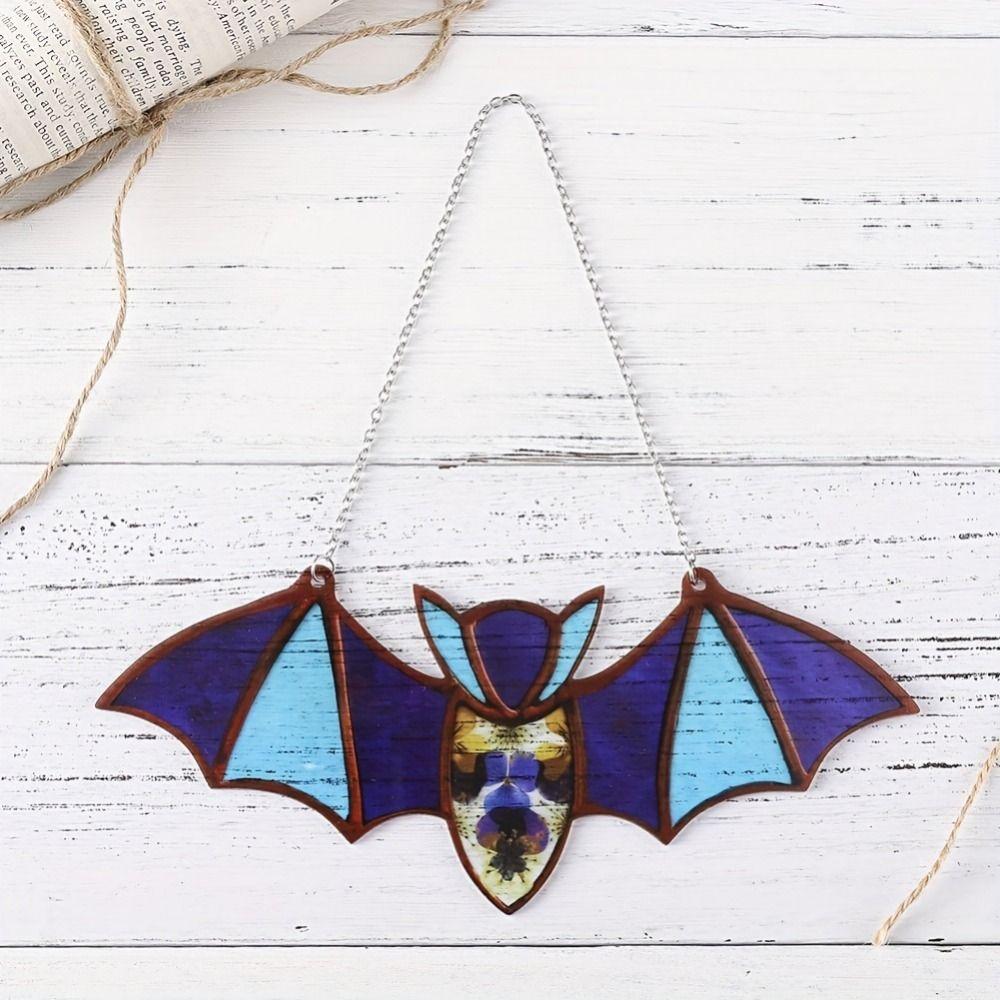 Wall Art Halloween Acrylic Bat Bat Shaped Wall Hanging Bat 6-style Halloween Bat Pendant Bar