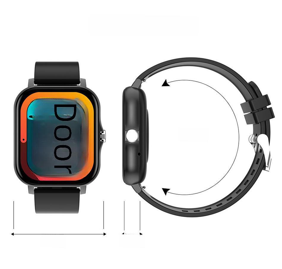 I128 Smartwatch: Activity Tracker, Heart Rate Monitor, Bluetooth Call, 1.69” Touch Display, Smart Bracelet.
