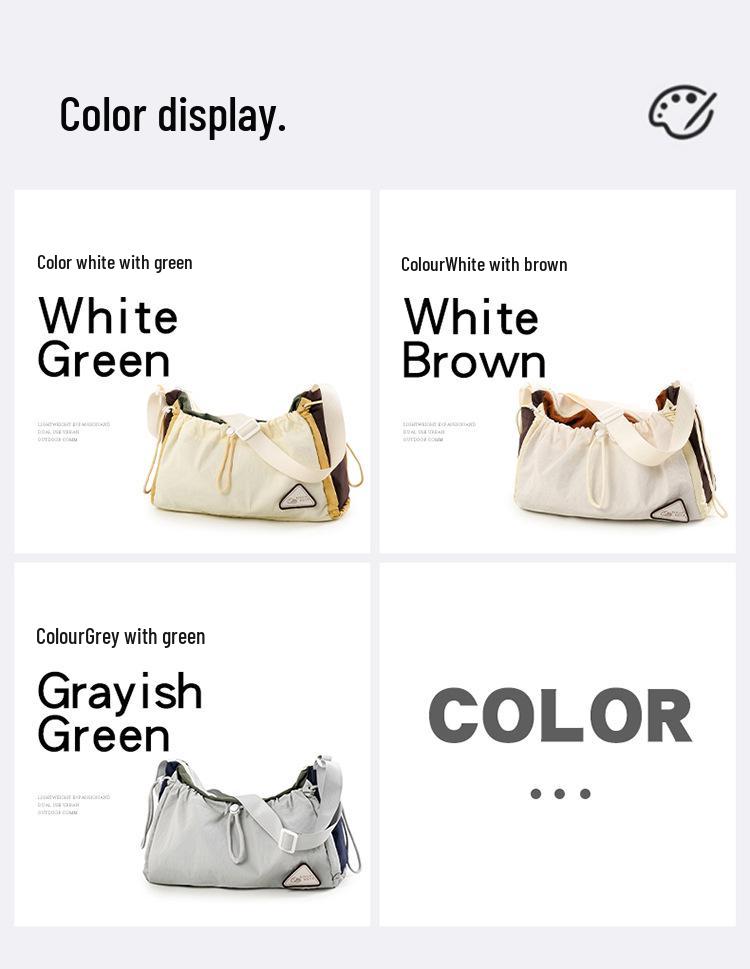 Unisex Color Block Outdoor Crossbody Backpack for Hiking and Mountaineering