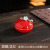 Creative Portable Mini Ceramic Storage Jar Spice Ointment Powder Bottle Small Tea Jar Storage Container Crafts Home Decoration