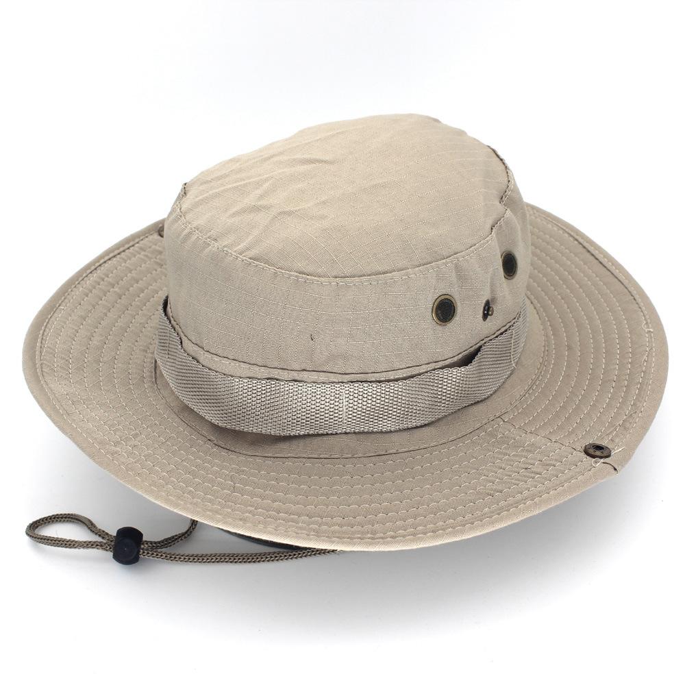 Unisex Summer Outdoor Fishing Hiking Bucket Hat Wide Brim Fordable Fishermen Sunsreen Hat Men Women Camping Visors Panama Hats