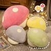 Soft And Cuddly Mushroom Pillow For Home Decor And Kids' Gifts Yellow/grey/pink/green