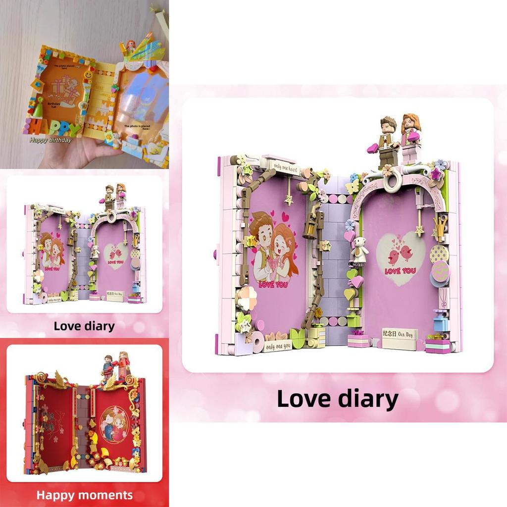 Creative Diy Photo Album With Abs Plastic Blocks For Couples Birthday Gift