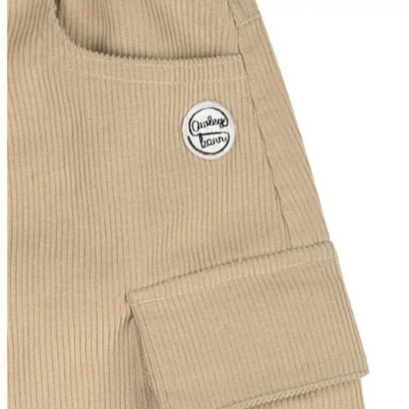  Olivan  Corduroy Logo Waffen Skirt  Beige 
