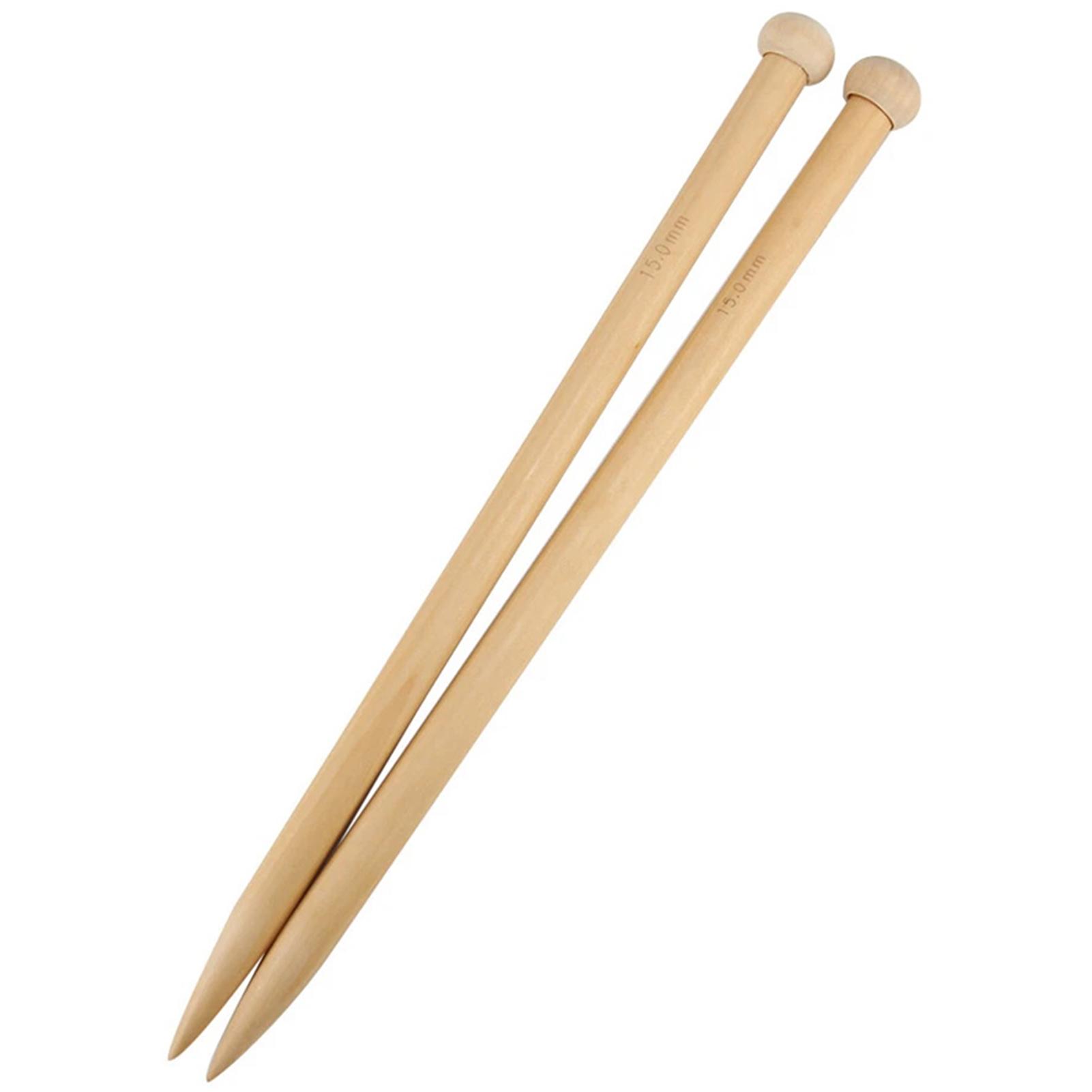 

Wood Knitting Needles Set For Chunky Yarn Multifunctional For Pillows
