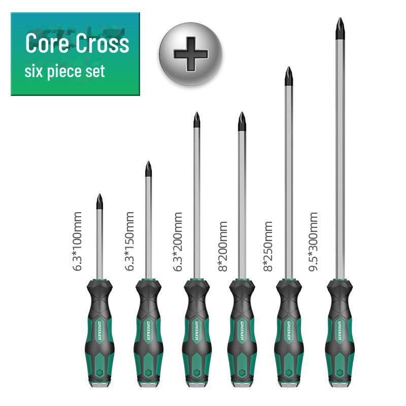 Green Forest Master Industrial Flathead & Phillips Screwdriver Set