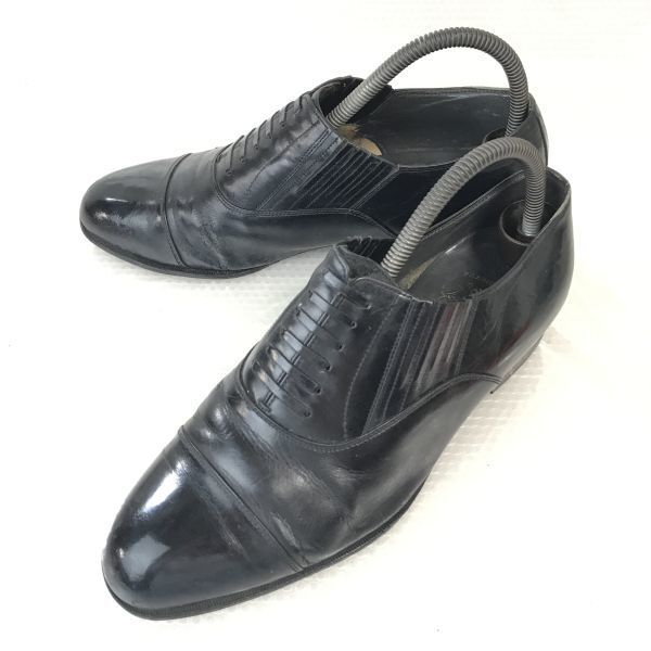 

Ginza Washington Easy Slip-On Side Gore Leather Shoes [25.0EEE/Black] Dress