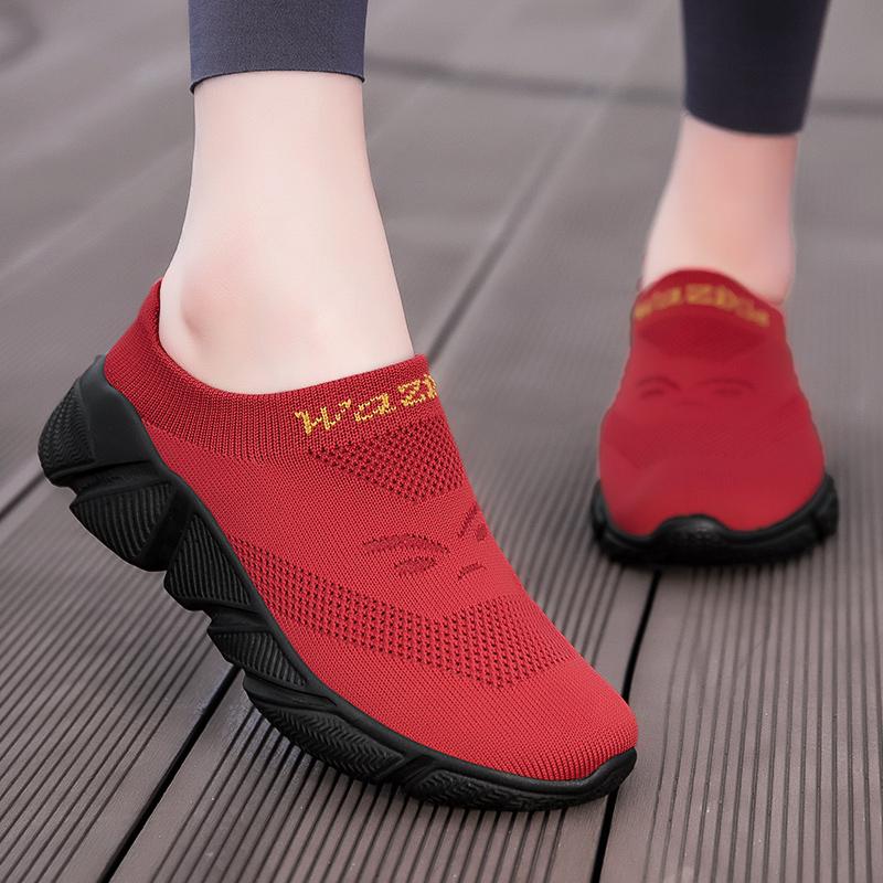 Damen Sandalen Rückenfrei Walking Sneaker Sommer Slipper Pantoletten Socken Schuhe Geschlossene Zehen Hausschuhe Herren Clogs Übergröße
