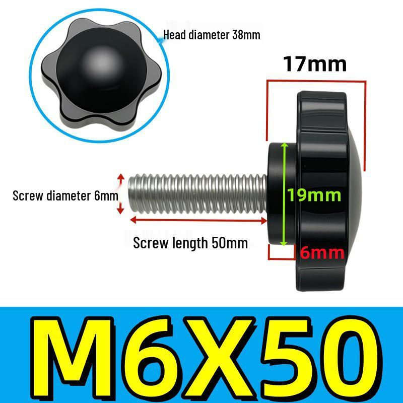 Adjustable Plum Blossom Plastic Head Star Handle Screw Bolt
