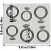 Diamond Ring Silicone Mold Wedding Engagement Ring Fondant Molds Cake Decorating Tools Cupcake Topper Candy Resin Clay Chocolate Gumpaste Mold