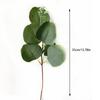 24Pcs Artificial Eucalyptus Stem Branches Round Eucalyptus Leaf with White Flower Decor Artificial Wedding Decor Plant