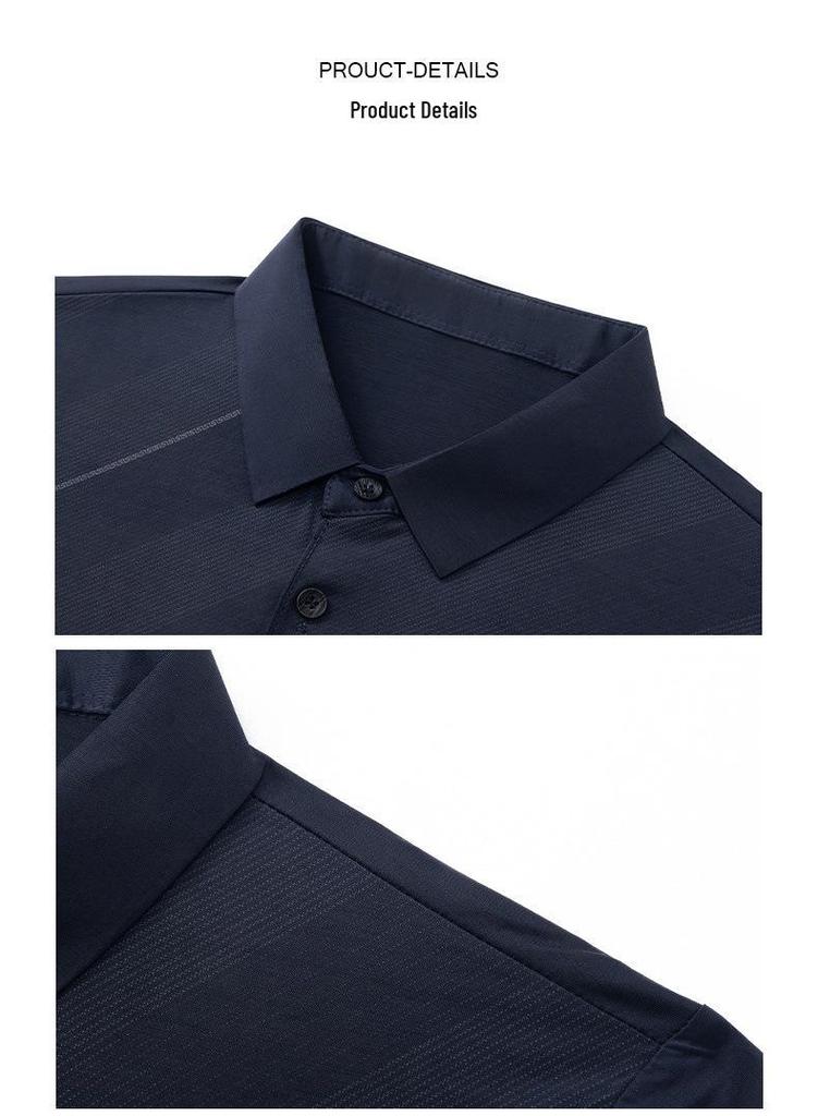 Men's Summer Ice Silk Polo & Shorts Set - Business Casual Two-Piece