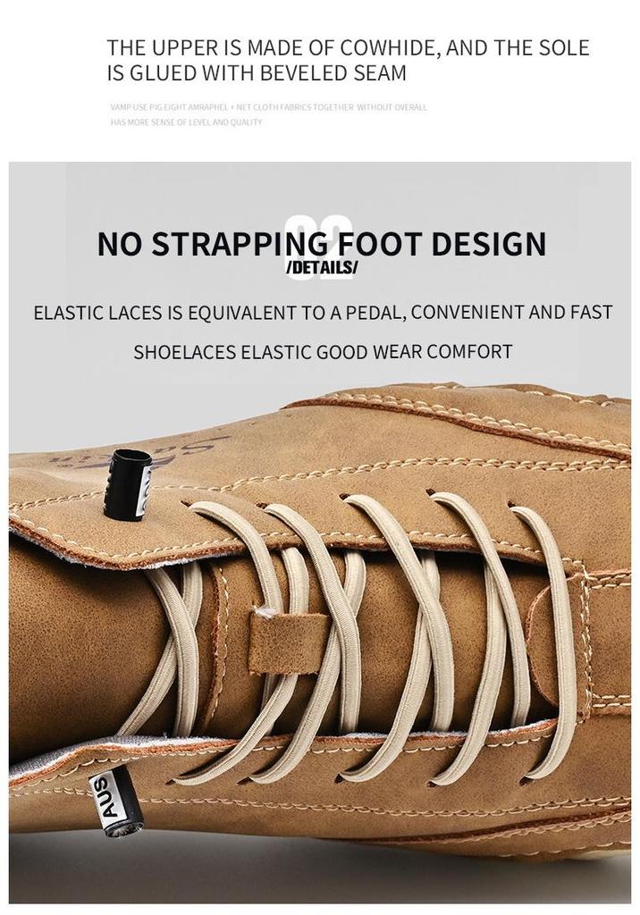 In Stock: New Autumn/Winter Octopus Leather Martin Boots for Men and Women - Large Size Outdoor Fashion