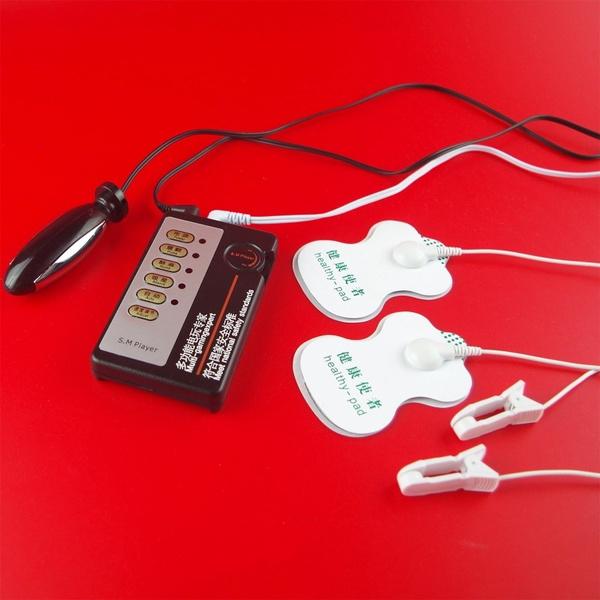 Electric Shock Clips Patch Pads Plug Breast Massage Accessories with Host for Women Men
