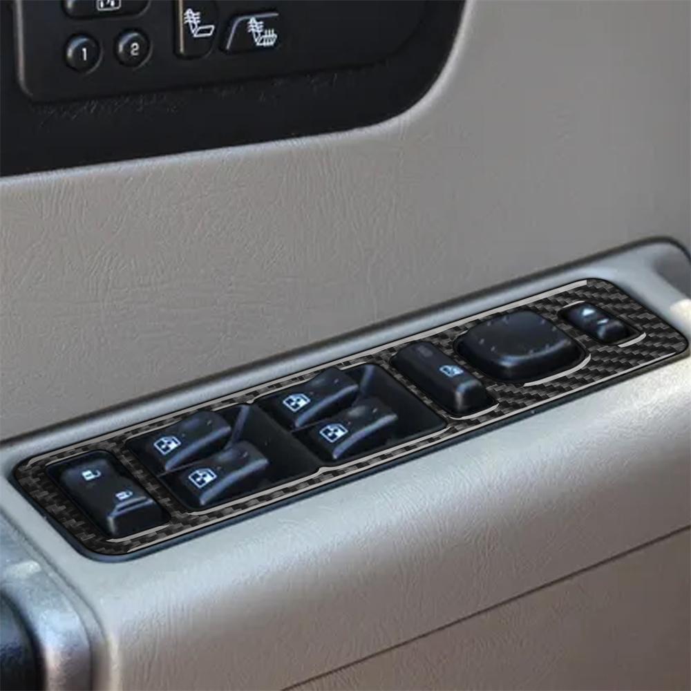 Car Interior Window Lift Switch Panel Cover Trim Kit For Hummer H2 2003-2007 LHD