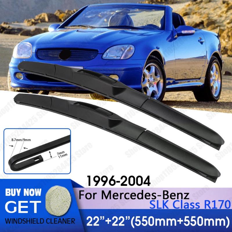 For Mercedes-Benz SLK Class R170 1996-2004 Standard Hook Windshield Windscreen Front Window Car Wiper Front Wiper Blade 22"+22"