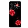 Black Silicone Case For Tecno Pova 6 Pro Phone Case Shockproof Soft Coque For Tecno Pova 6 Pro Back Cover Case Pova6 Pro Cartoon