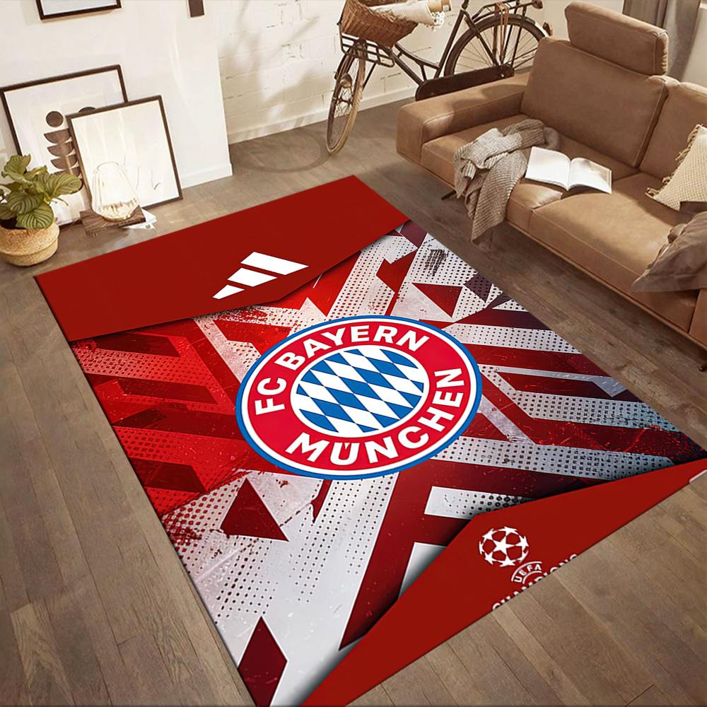 Fc Bayern Munich Uefa Champions Square Rugs Are a Great Choice for Living Rooms, Bedrooms, Home Décor, and As Gifts.