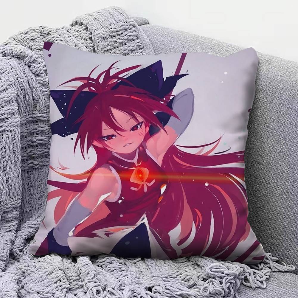 kyoko sakura The Puella Magi   Pillow Covers, Home Sofa Cushion Covers and Aecorative Custom