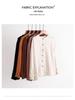Retro 2024 Spring/Autumn Women's Loose Cotton & Linen Round Neck Shirt Jacket with Closed Sleeves