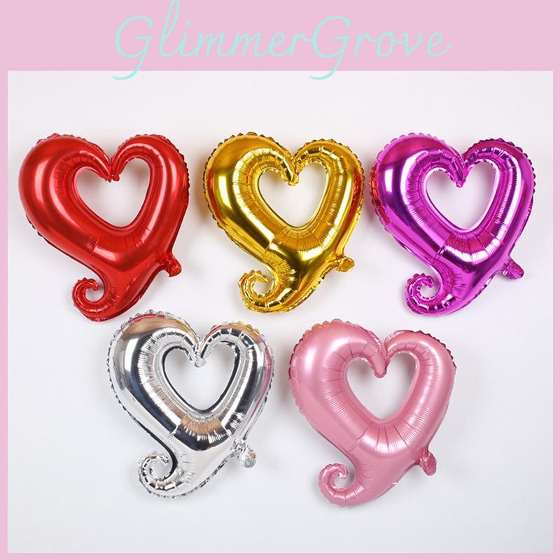 Premium Quality Hook Heart Helium Foil Balloon For Unforgettable Events And Celebrations