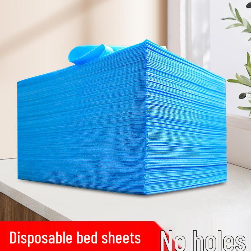 Waterproof Oilproof Disposable Bed Sheets with Hole - Non-Woven, Breathable, 100-Pack